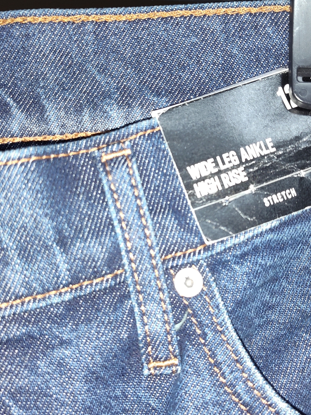 Express Wide Leg Ankle High Rise Jeans - Picture 4 of 5